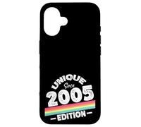 Carcasa para iPhone 16 Edición Especial Limitada Birthday Born in 2005