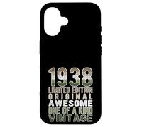 Carcasa para iPhone 16 Edición Limitada, Vintage, Retro, año de Nacimiento 1938.