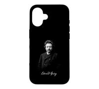 Carcasa para iPhone 16 Edvard Grieg Compositor clásico Retrato Vintage