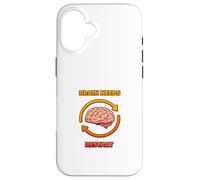Carcasa para iPhone 16 El Cerebro Necesita reiniciarse Funny Mind Reload Humor