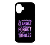 Carcasa para iPhone 16 El Clarinete me Hace Olvidar Todos mis Agudos