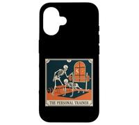 Carcasa para iPhone 16 El Entrenador Personal Esqueleto Tarot Tarjeta Vintage Graphic
