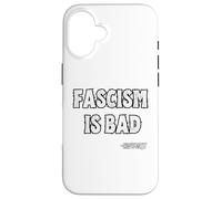 Carcasa para iPhone 16 El fascismo es Mala Historia Lección Cita