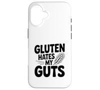 Carcasa para iPhone 16 El Gluten Odia mis entrañas