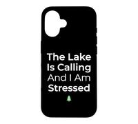 Carcasa para iPhone 16 El Lago está Llamando y Estoy Estresado Pescador de Agua Dulce