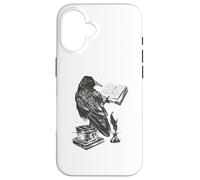Carcasa para iPhone 16 El Libro del Cuervo y tintero y Pluma Pluma Edgar Allan PoE Meme