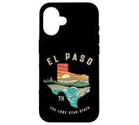 Carcasa para iPhone 16 El Paso Texas Outdoors Vintage Nature Illustration