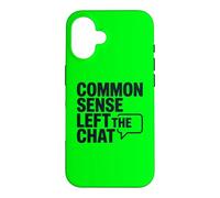 Carcasa para iPhone 16 El Sentido común Antisocial dejó el Chat Anti Gente estúpida