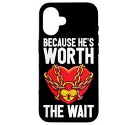 Carcasa para iPhone 16 Él Vale la pena Esperar Marido Novio cárcel Prisionero preso