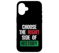 Carcasa para iPhone 16 Elija el Lado Correcto de la Historia Cita de Libertad patriótica