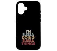 Carcasa para iPhone 16 Elissa Name Elissa Personalized Name First Given