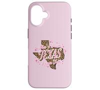 Carcasa para iPhone 16 Ella es de Texas I Can Tell Pink Leopard