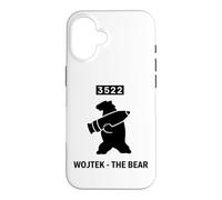 Carcasa para iPhone 16 Emblema Militar de Concha de artillería de Oso Wojtek