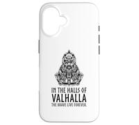 Carcasa para iPhone 16 En Valhalla los Valientes Viven para Siempre - Odin Viking Mythology