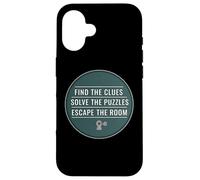 Carcasa para iPhone 16 Encuentra Las Pistas Resuelve Los Puzzles Escape Room Lover Frase