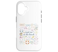 Carcasa para iPhone 16 Encuéntrame en la Playa Vibes de Vacaciones de Verano