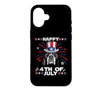 Carcasa para iPhone 16 English Pointer Dog Patriotic American 4th of July Dogs