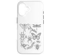 Carcasa para iPhone 16 Entomología Especies de Insectos Historia Natural científica mínima