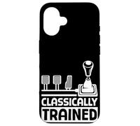 Carcasa para iPhone 16 Entrenamiento clásico Manual Car Guy Conductor de Coche Conducción de automóviles