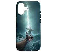 Carcasa para iPhone 16 Epic Bible Story Christian Graphic - Jesus Saving Peter