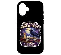 Carcasa para iPhone 16 Érase una Vez a Midnight Dreary The Raven Edgar Allan PoE Fan