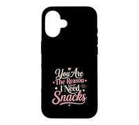 Carcasa para iPhone 16 Eres La Razón Snacks Amor Divertido Parejas
