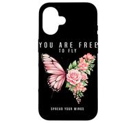 Carcasa para iPhone 16 Eres Libre de Volar extiende Tus alas Mariposa