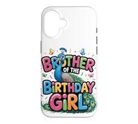 Carcasa para iPhone 16 Es el cumpleaños de mi Hermano Pavo Real Bro Family Bday