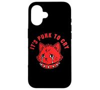 Carcasa para iPhone 16 Es Punk Llorar lágrimas de Gato