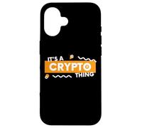 Carcasa para iPhone 16 Es una Cosa criptográfica BTC Alt Coin Trader Blockchain Crypto