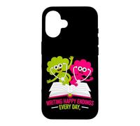 Carcasa para iPhone 16 Escribir Finales Felices Todos los días Diseño