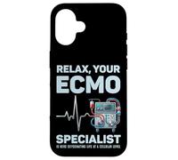 Carcasa para iPhone 16 Especialista en ECMO Terapeuta respiratorio Enfermero de UCI