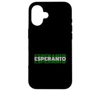 Carcasa para iPhone 16 Esperanto - Diseño de Texto de lenguaje de Estilo Retro de los años 70