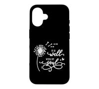 Carcasa para iPhone 16 Está Bien con mi Alma Christian Pretty Dandelion & Heart