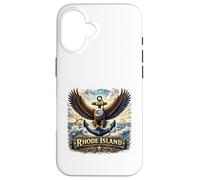 Carcasa para iPhone 16 Estado del Patrimonio Marítimo de Rhode Island Eagle