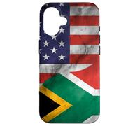 Carcasa para iPhone 16 Estados Unidos y Sudáfrica Yin Yang - Bandera sudafricana Americana