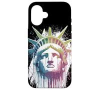 Carcasa para iPhone 16 Estatua de la Libertad, EE.UU., Nueva York, Gotham, américa diseño