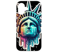 Carcasa para iPhone 16 Estatua de la Libertad, Nueva York, EE.UU., Gotham, américa diseño