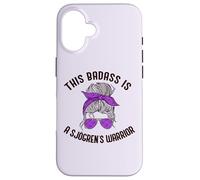 Carcasa para iPhone 16 Este Badass ES UN Guerrero DE SJOGREN Purple Ribbon Meme