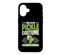 Carcasa para iPhone 16 Este es mi Disfraz de pepinillo Disfraz de eneldo de Comida de Halloween