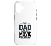 Carcasa para iPhone 16 Este papá Encuentra alegría en el Cine de maratones de Cine