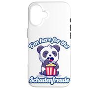 Carcasa para iPhone 16 Estoy aquí por el Divertido y Lindo Panda sarcástico de Schadenfreude