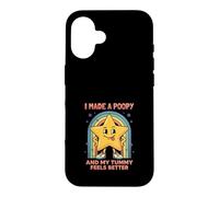 Carcasa para iPhone 16 Estrella Retro Divertida Bebé Arcoíris Humor