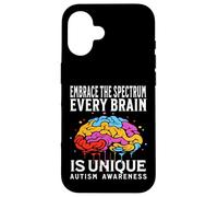 Carcasa para iPhone 16 Every Brain Is Unique Autism Awareness Kids Support Gifts