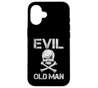 Carcasa para iPhone 16 Evil Old Man Der böse Alte Mann Totenkopf