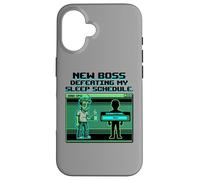 Carcasa para iPhone 16 Expecting Dad Gamer New Boss Sleep Schedule