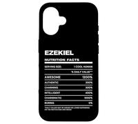 Carcasa para iPhone 16 Ezekiel Datos de Nutrición Nombre Gracioso