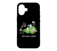 Carcasa para iPhone 16 Falso Aterrizaje Lunar Disparar Nevada Área 51 engaño