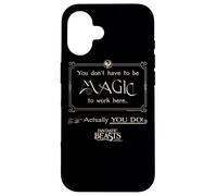Carcasa para iPhone 16 Fantastic Beasts and Where to Find Them Magic To Work Here