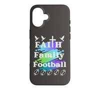 Carcasa para iPhone 16 Fe, Familia, Fútbol, Diversión de otoño Ropa de Mujer Cristiana